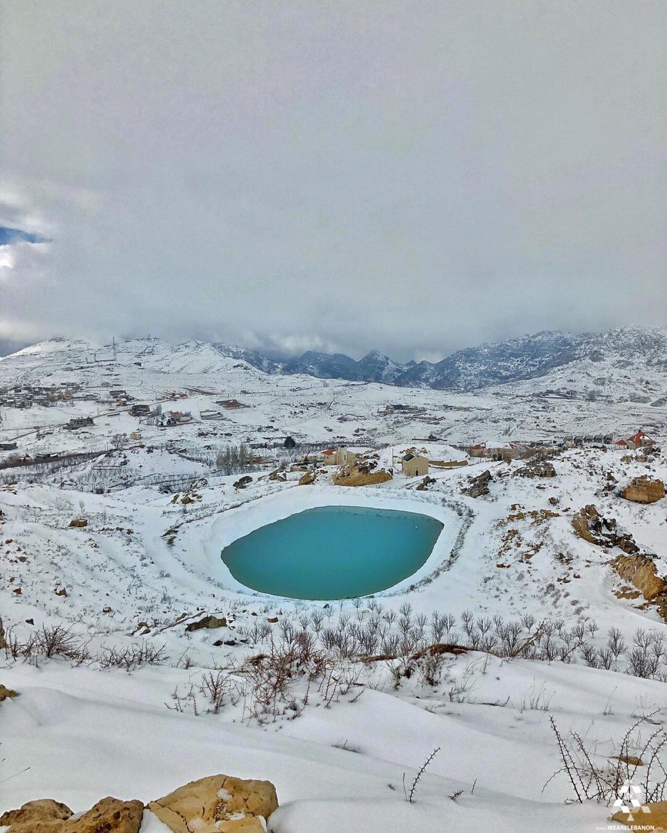 Frozen Secret Lake in Akoura