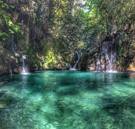 Enjoy the View of Al  Zarqa Waterfalls