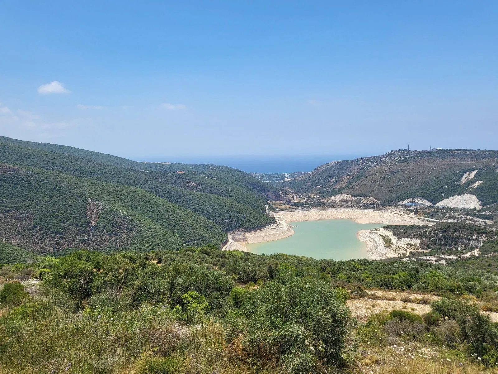 View from Road Above Mseilha Dam