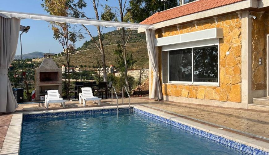 Chalet with Private Pool – Jbaa, South Lebanon